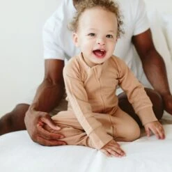 GROW WITH YOU ZIPPER JUMPSUIT + LOOSE FIT | SANDSTONE -Goumikids Shop 1101 sandstone 09