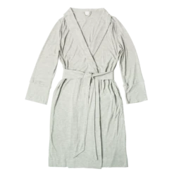 WOMENS ROBE | STORM GRAY -Goumikids Shop GK Bamboo Womens Robe StormGray