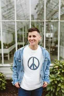 OVERSIZED PARENT TEE | PEACE -Goumikids Shop Goumi Americana KaitlinGreen 246