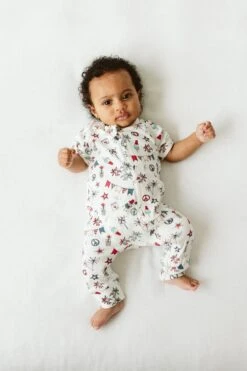 S/S ZIPPER ONEPIECE | CELEBRATION -Goumikids Shop Goumi Americana KaitlinGreen 495