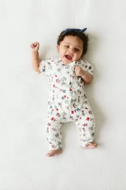 S/S ZIPPER ONEPIECE | CELEBRATION -Goumikids Shop Goumi Americana KaitlinGreen 535