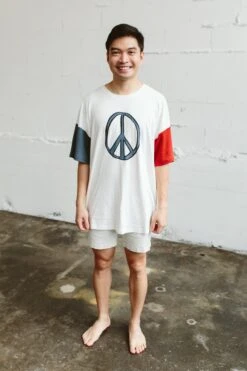 OVERSIZED PARENT TEE | PEACE -Goumikids Shop Goumi Americana KaitlinGreen 549