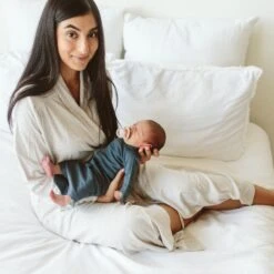 WOMENS ROBE | STORM GRAY -Goumikids Shop Goumi CoreJuly22 KaitlinGreen 22