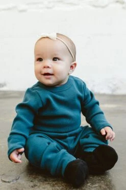 RIB KNIT PANTS | HUDSON -Goumikids Shop Goumi FW23Drop2 KaitlinGreen 143copy