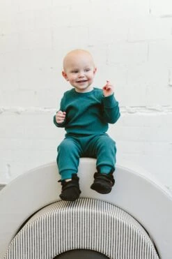 L/S RIB KNIT BODYSUIT | HUDSON -Goumikids Shop Goumi FW23Drop2 KaitlinGreen 243 9309400e 2fa1 42c1 b1c6 72102f155535