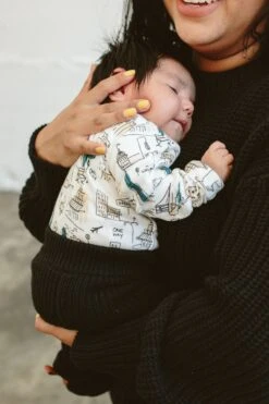 L/S BODYSUIT | DOWNTOWN -Goumikids Shop Goumi FW23Drop2 KaitlinGreen 448