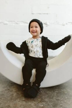 KNIT PANTS | SHADOW -Goumikids Shop Goumi FW23Drop2 KaitlinGreen 519copy2