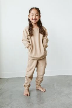 BIG KID FRENCH TERRY SWEATSUIT SET | CHANTERELLE