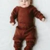 RIB KNIT PANTS | REDWOOD -Goumikids Shop Goumi Fall23Drop1 Studio KaitlinGreen 171 36773b00 4826 4567 94a7 44885d133ed7