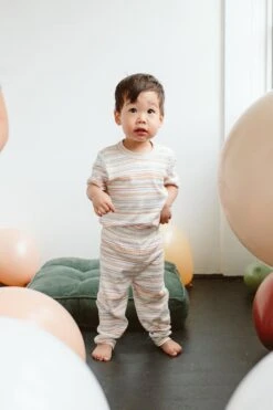 PANTS | BOARDWALK STRIPE 9 PANTS | BOARDWALK STRIPE -Goumikids Shop Goumi OnTheBoardwalk Location KaitlinGreen 123