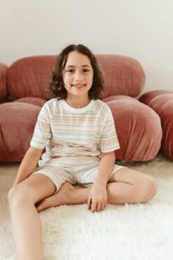 ALL DAY BIG KID BIKER SET | BOARDWALK STRIPE