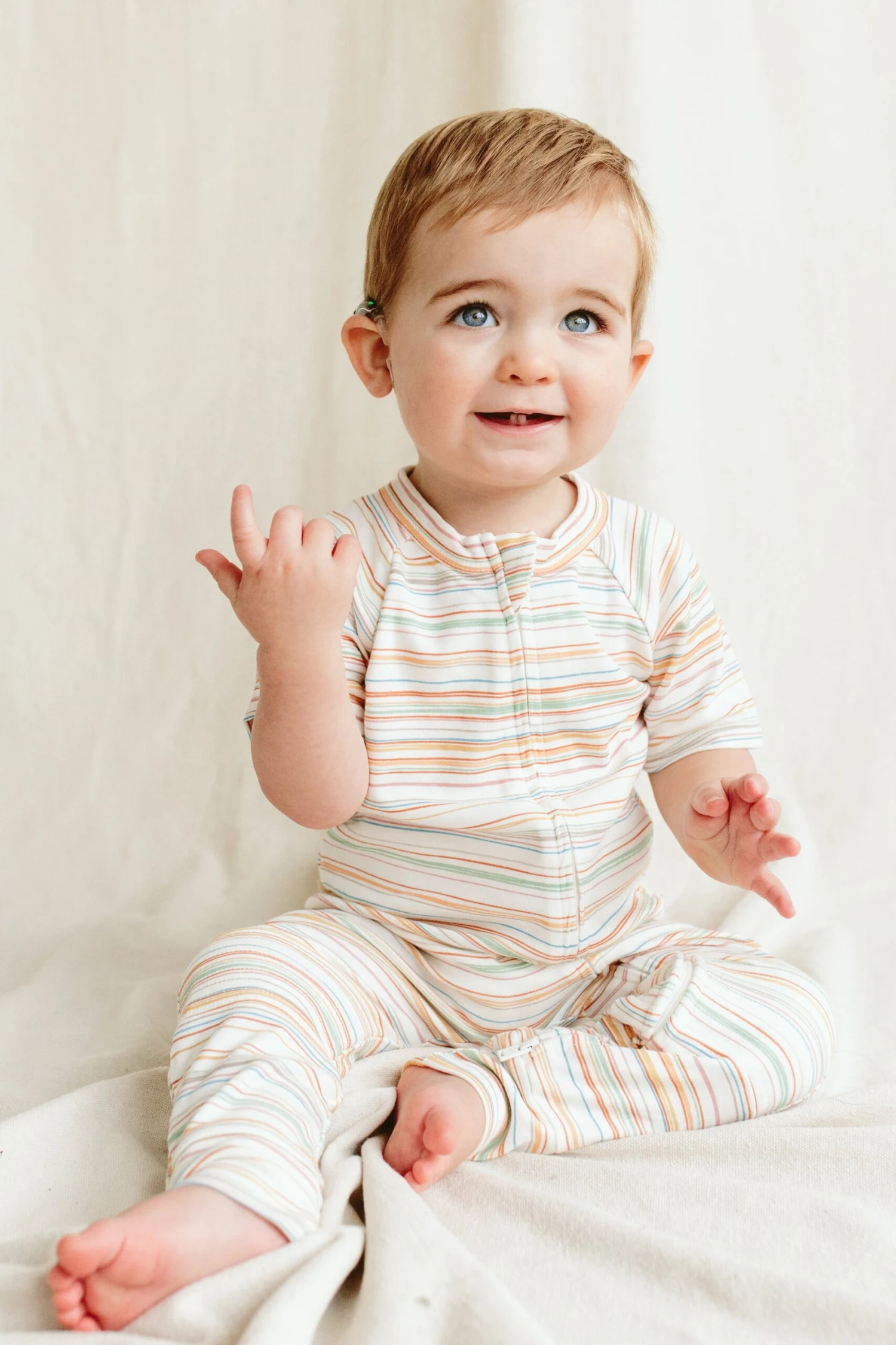 S/S ZIPPER ONEPIECE | BOARDWALK STRIPE 3 S/S ZIPPER ONEPIECE | BOARDWALK STRIPE