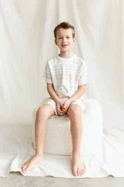 ALL DAY BIG KID BIKER SET | BOARDWALK STRIPE -Goumikids Shop Goumi OnTheBoardwalk Studio KaitlinGreen 365