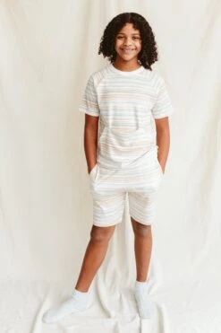 ALL DAY BIG KID BIKER SET | BOARDWALK STRIPE -Goumikids Shop Goumi OnTheBoardwalk Studio KaitlinGreen 63