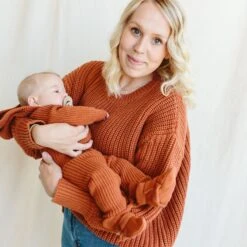 KNIT PANTS | CLAY -Goumikids Shop Goumi OnTheFarm KaitlinGreen 998