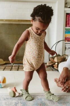 QUICK CHANGE ROMPER | WILDFLOWER -Goumikids Shop Goumi Spring Summer24 KaitlinGreen 1026