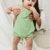 QUICK CHANGE ROMPER | MATCHA -Goumikids Shop Goumi Spring Summer24 KaitlinGreen 127