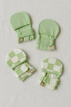 STAY ON 2-PACK MITTS | MATCHA + CABANA GREEN