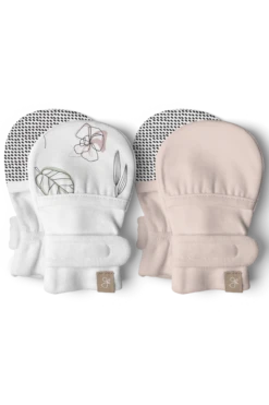 STAY ON 2-PACK MITTS | ABSTRACT FLORAL + ROSE