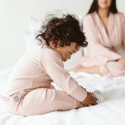 GROW WITH YOU ZIPPER JUMPSUIT + LOOSE FIT | ROSE -Goumikids Shop Goumi Robes KaitlinGreen 492