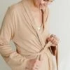 WOMENS ROBE | SANDSTONE -Goumikids Shop Goumi SS24 Core KaitlinGreen 376