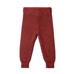KNIT PANTS | HOT COCOA | SNUG FIT -Goumikids Shop Knit Pant 912M Front Cocoa