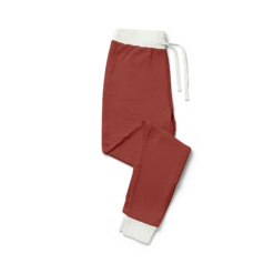 MENS THERMAL BOTTOMS | COCOA + CREAM | FITS SNUG -Goumikids Shop Thermal Mens Pants Folded Cocoa