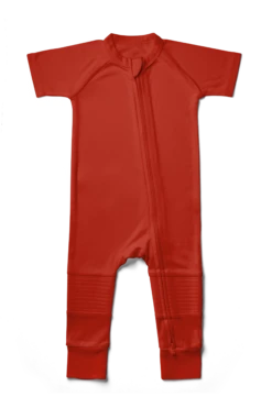 S/S ZIPPER ONEPIECE | CHERRY PIE -Goumikids Shop shopifyGK Jumpsuit Front CherryPie