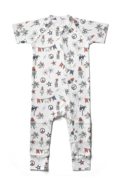 S/S ZIPPER ONEPIECE | CELEBRATION -Goumikids Shop shopifyGK Jumpsuit Front PartyInTheUSA